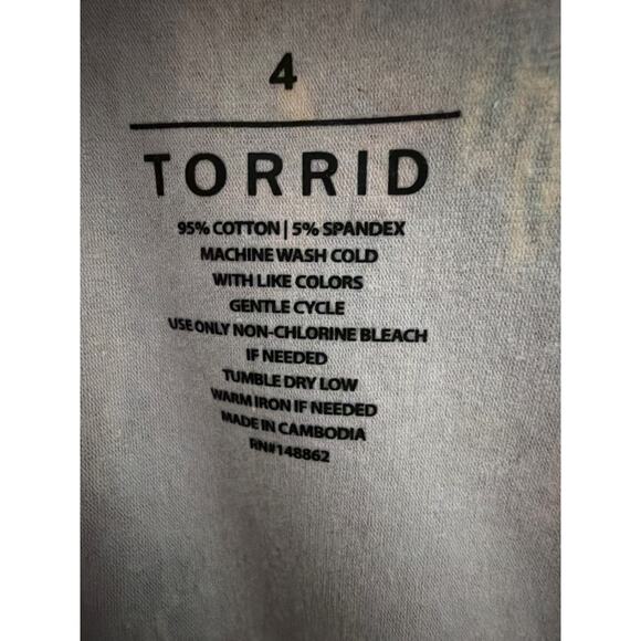 Torrid Women's Plus Size Mini Skater Dress Floral Winetasting Size 4 4X New - Picture 6 of 6